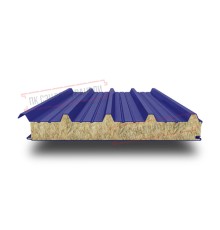 Сэндвич панели кровельные с минеральной ватой, ширина 1000 мм, толщина 20 мм, 0.5/0.5, RAL5002