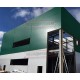Угловая сэндвич-панель вертикальная из пенополиизоцианурата, 0.5/0.5, ширина 1000 мм, толщина 30 мм, RAL6005
