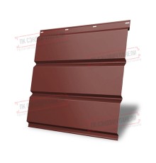 Софит металлический без перфорации 0,5 Satin с пленкой RAL 3009 оксидно-красный