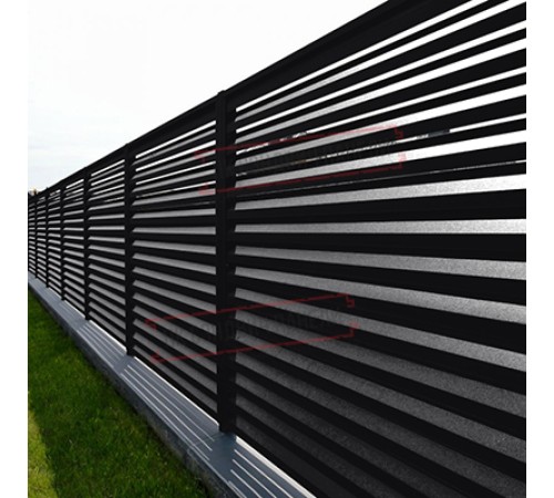 Ламель жалюзи Milan new 0,45 Drap RAL 9005 черный