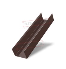 Стойка жалюзи Texas 0,7 PE с пленкой RAL 8017 шоколад