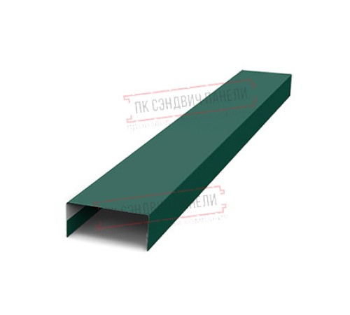Крепежная планка нижняя Texas 0,45 Drap RAL 6005 зеленый мох