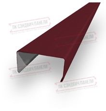 Декоративная планка П - 46х37, ПЭ, Ral 3005 - 0,4мм