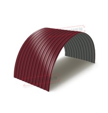 Профнастил МП10ПГ-0.7, Ширина-1100, Полиэстер RAL3005